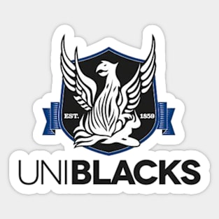 melbourne university football club uniblacks design logo Sticker